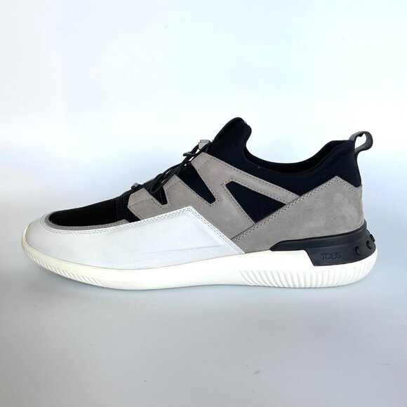 Tod's Italy No-code Black & White Active Sport Light 91B Leather Sneakers shoes - Picture 2 of 8